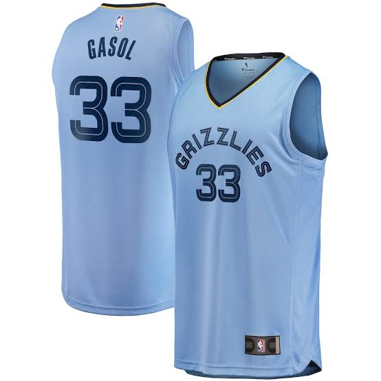 Marc Gasol Memphis Grizzlies Official NBA Adidas Jersey blue