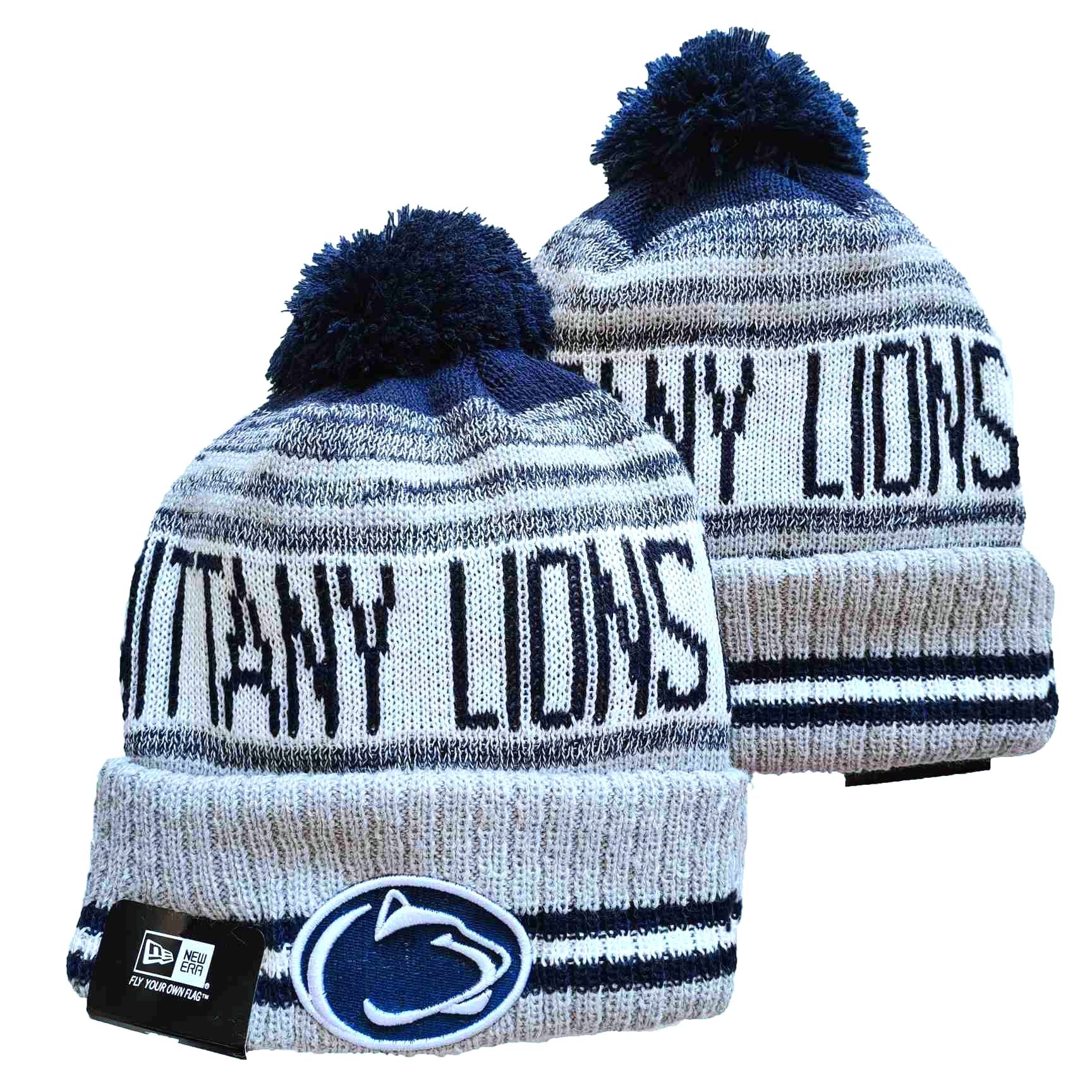 Penn State Nittany Lions NCAA New Era winter Hat with Pom Pom