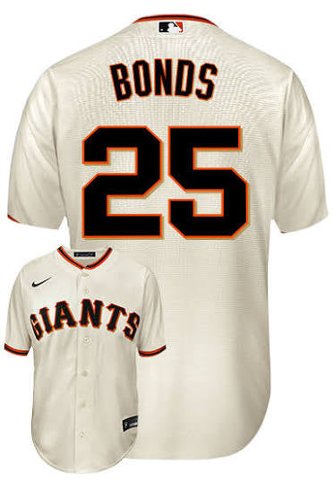 Barry Bonds YOUTH KIDS SAN FRANCISCO Giants Official MLB jersey