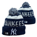 New York Yankees MLB New Era winter knit Hat with Pom Pom