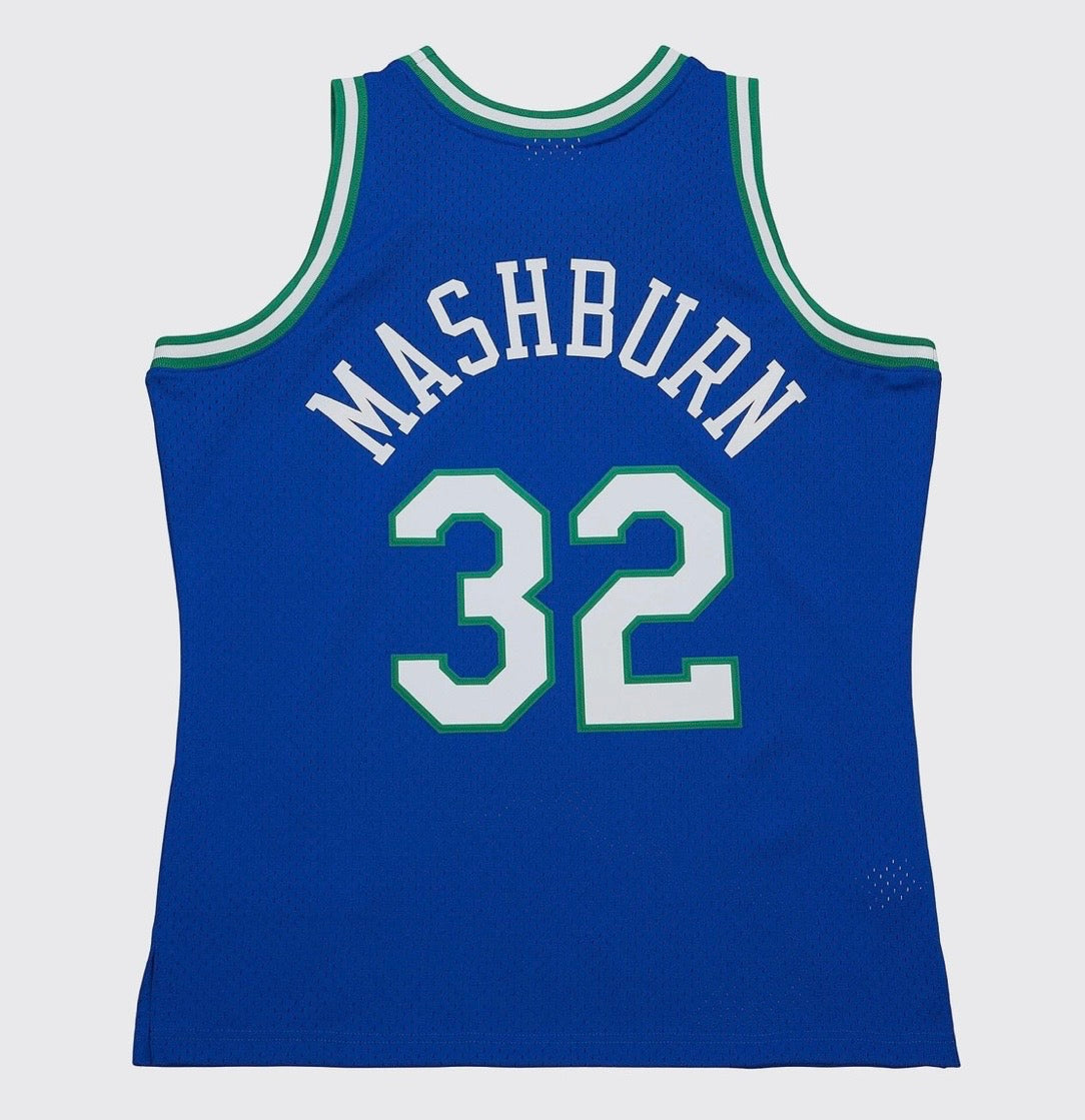 Jamal Mashburn Dallas Mavericks Official NBA Adidas Jersey