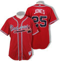 Andruw Jones Atlanta Braves Official MLB Majestic Jersey red