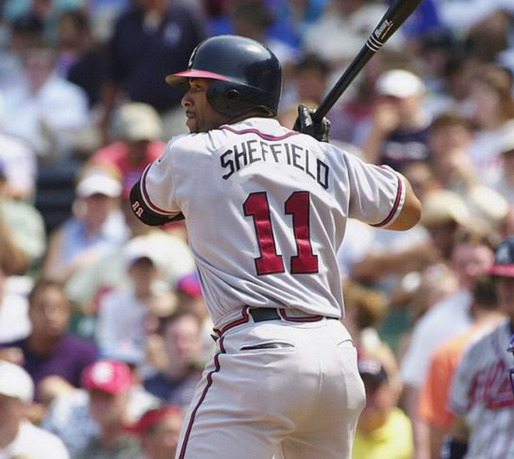 Gary Sheffield Atlanta Braves Official MLB Jersey Majestic