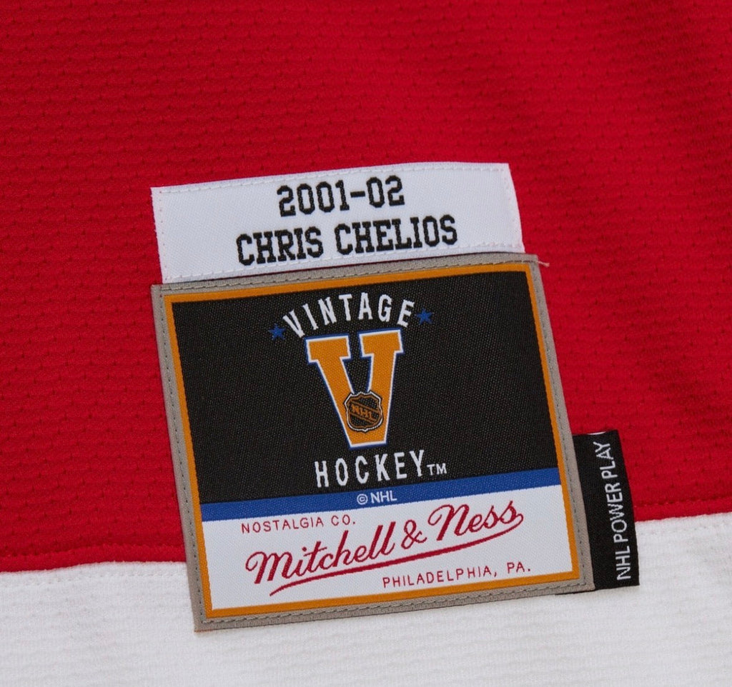 Chris Chelios 2001-02 Detroit Red Wings Official NHL Mitchell & Ness Jersey