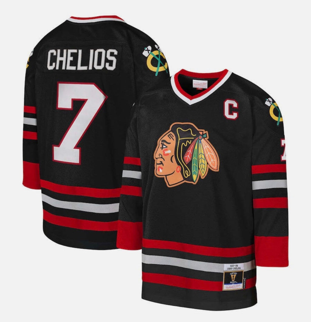 Chris Chelios Chicago Blackhawks Official NHL Mitchell & Ness Jersey
