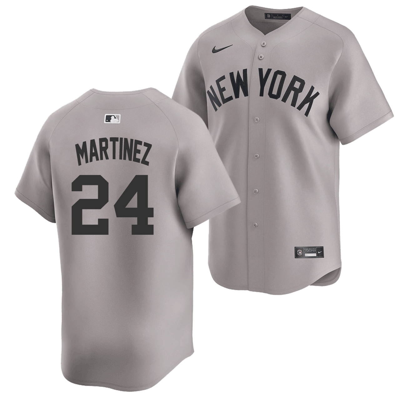 Tino Martinez New York Yankees Official MLB Nike Jersey gray