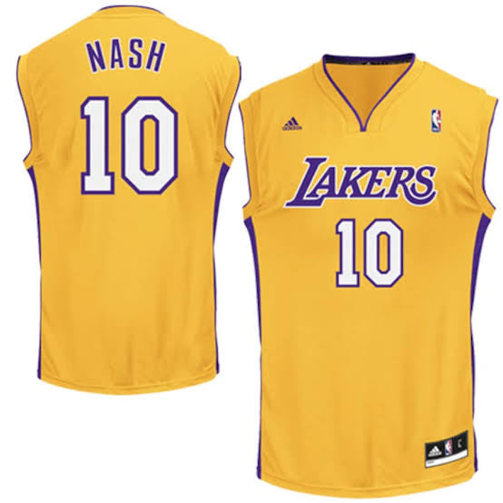 Steve Nash Los Angeles Lakers Official NBA Adidas Jersey