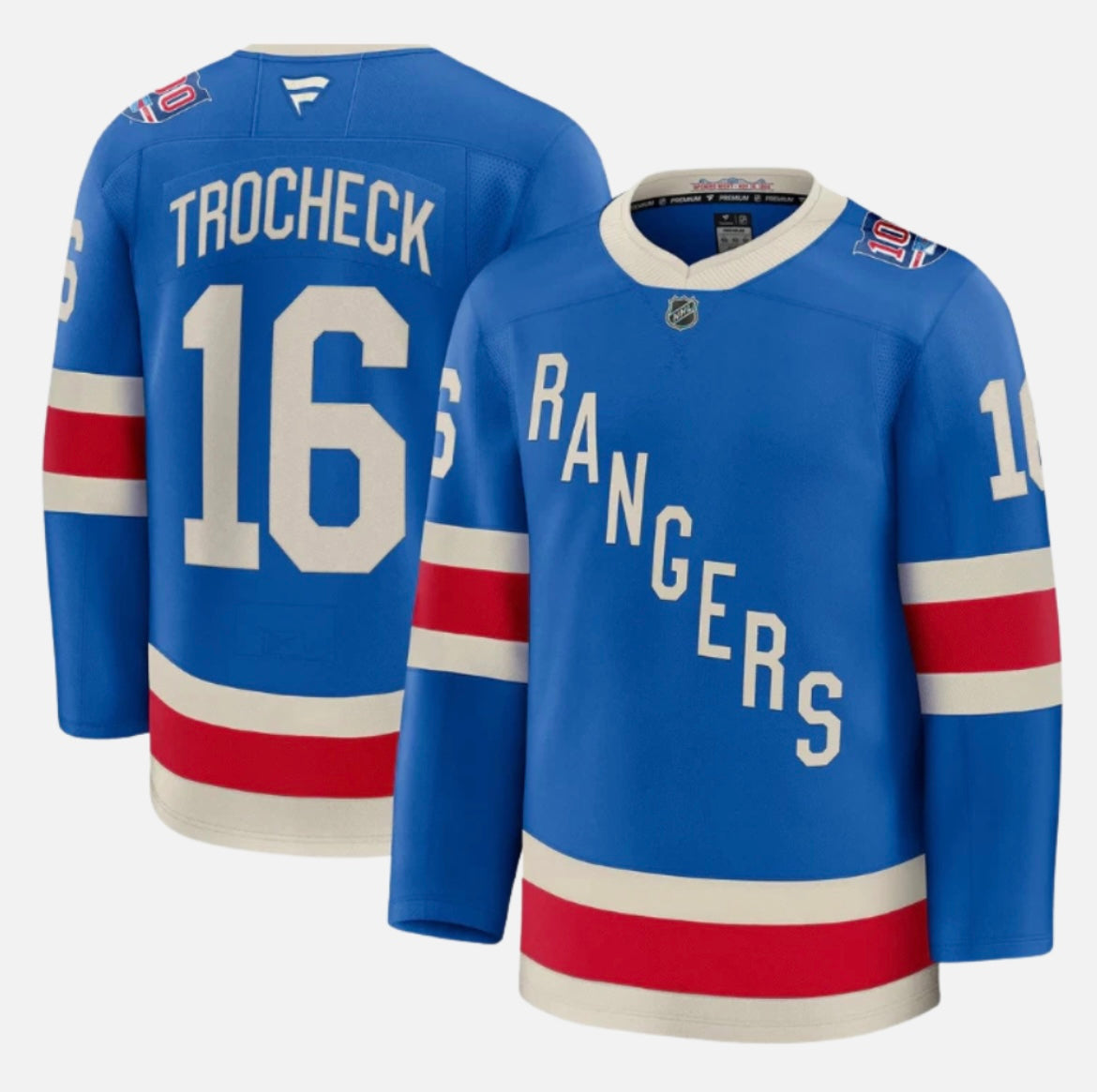 Vincent Trocheck New York Rangers Fanatics Centennial Breakaway Jersey - Blue