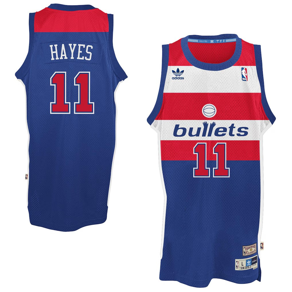 Elvin Hayes Washington Bullets Official NBA Adidas Jersey