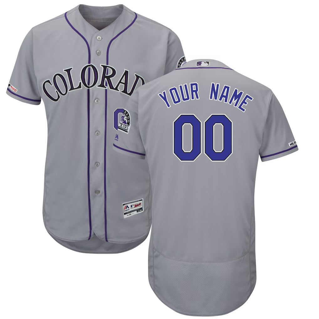 Any Name and Number customized YOUTH Colorado Rockies Official MLB Majestic jersey
