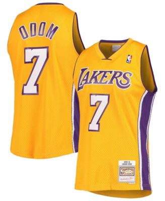 Lamar Odom Los Angeles Lakers Official NBA Mitchell & Ness Jersey