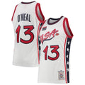 Shaquille O’Neal USA Olympic Basketball  Jersey Mitchell & Ness white