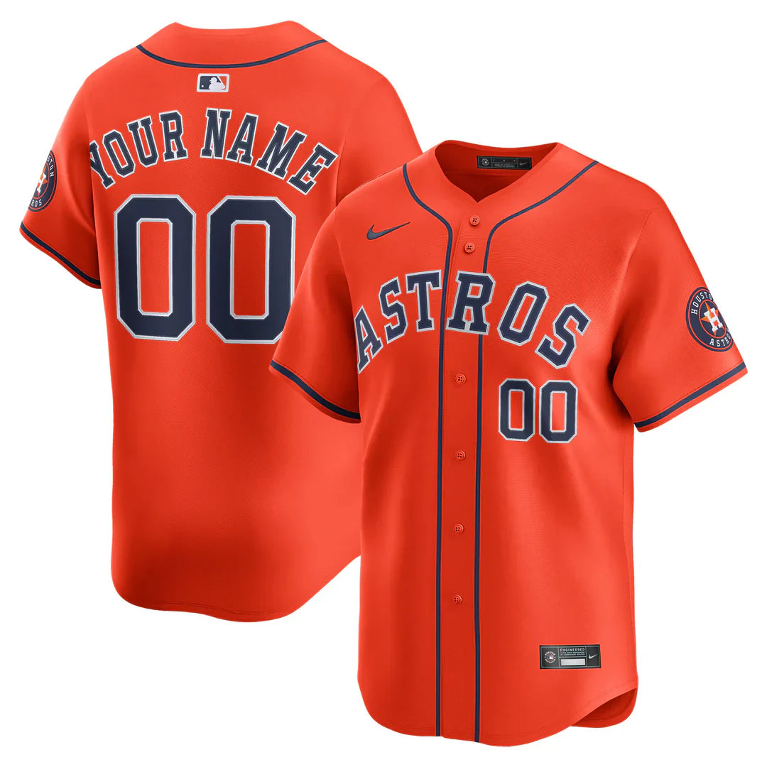 Houston Astros Any Name and Number customized YOUTH KIDS Official MLB Nike jersey orange
