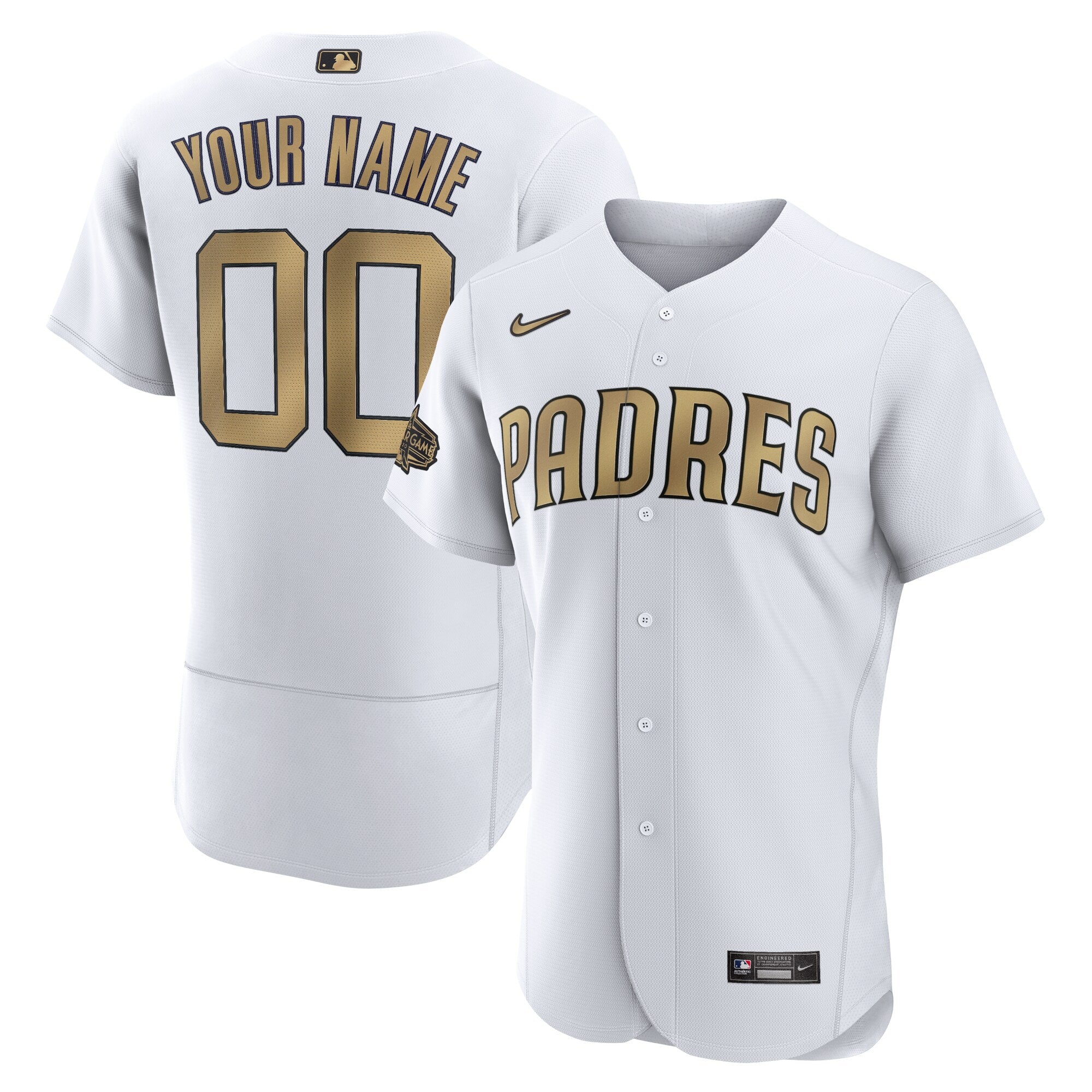 San Diego Padres Any Name and Number customized YOUTH KIDS Official MLB Nike Jersey white