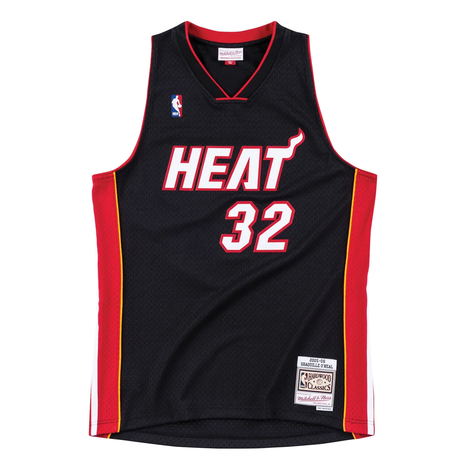 Shaquille O’Neal Miami Heat Official NBA Mitchell & Ness Jersey Black