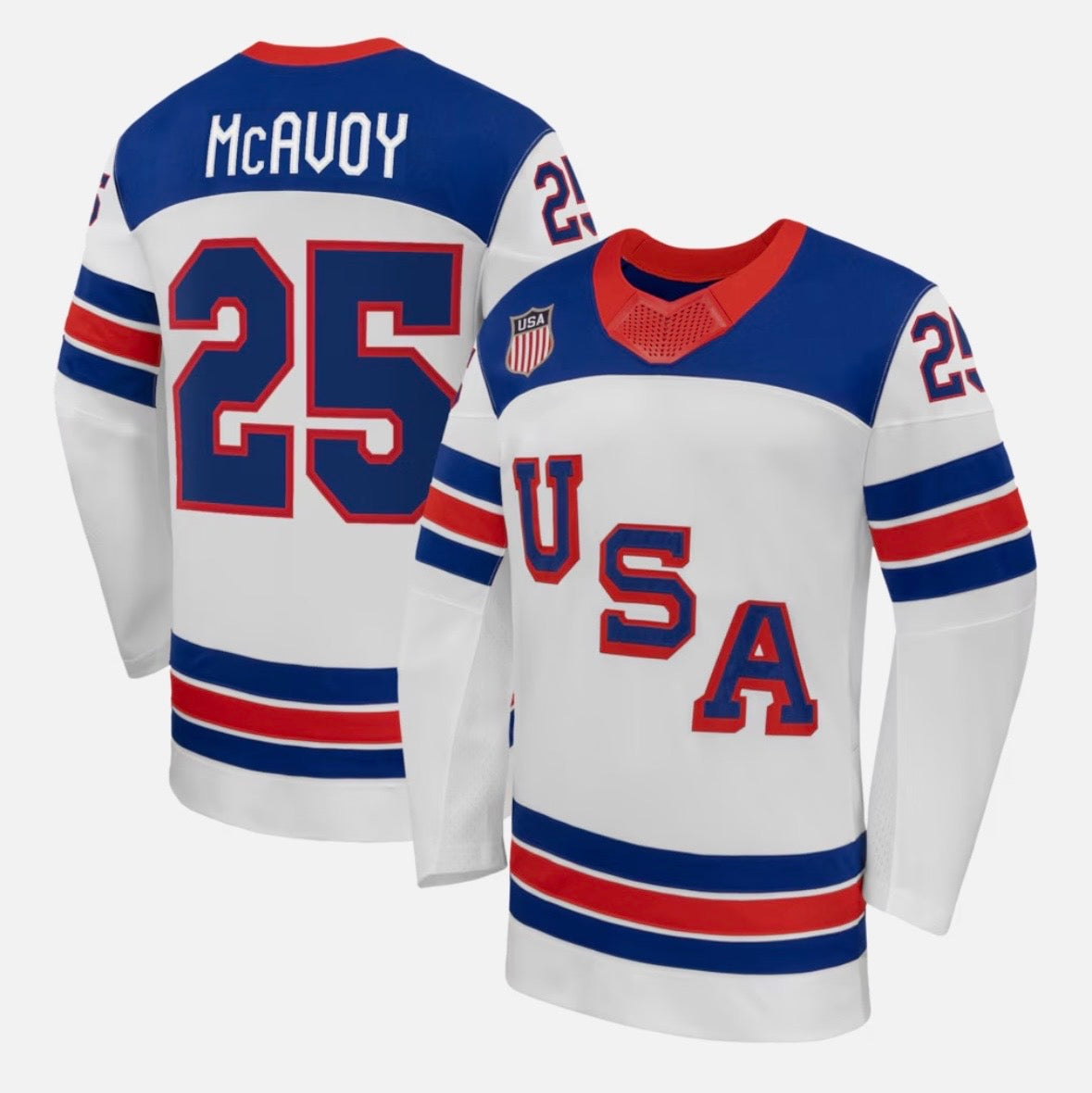 Charlie McAvoy Team USA Hockey Official Nike Jersey