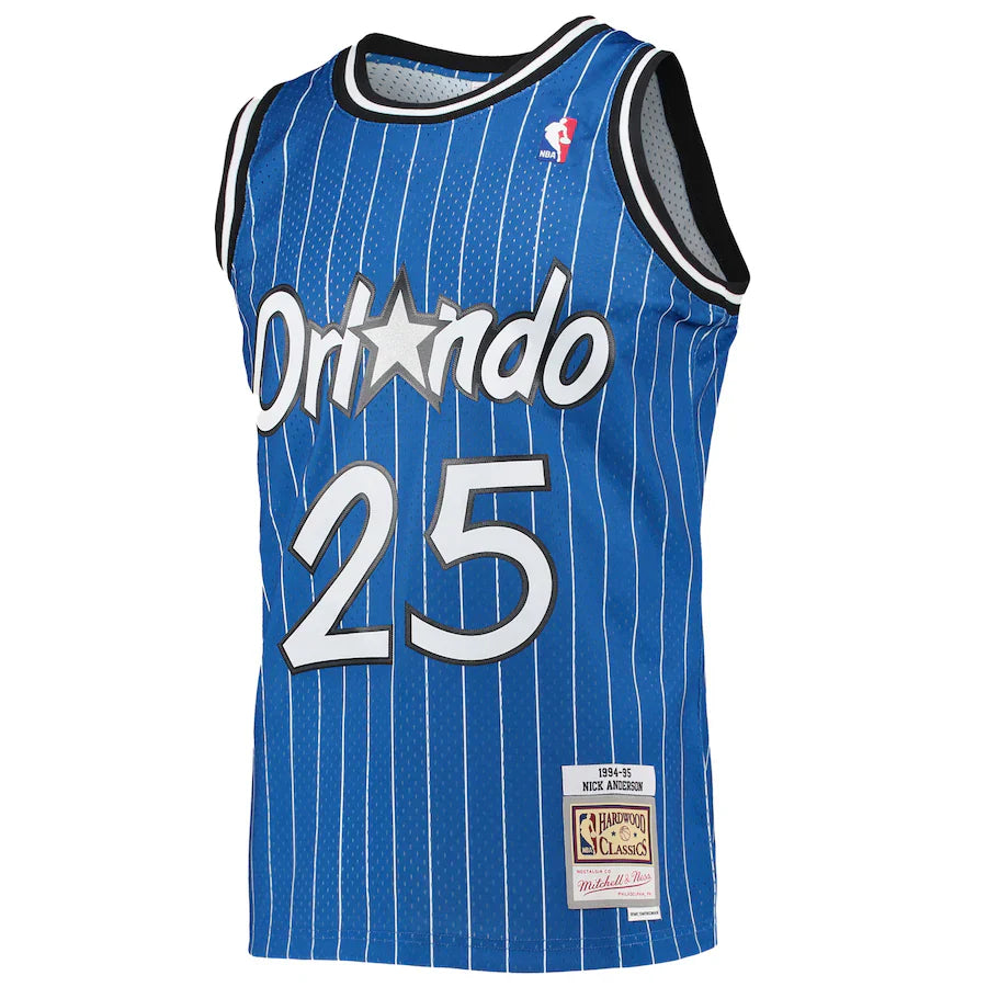 Nick Anderson Orlando Magic Official NBA Mitchell & Ness Jersey blue