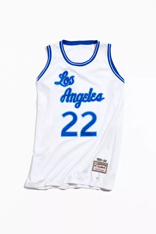 Elgin Baylor Los Angeles Lakers Official NBA Mitchell & Ness Jersey
