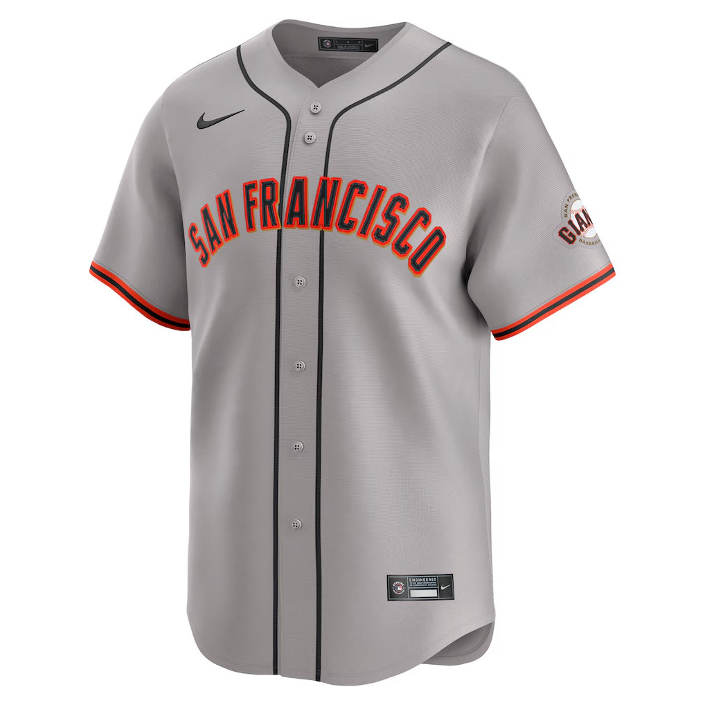 Any Name and Number customized YOUTH KIDS San Francisco Giants Official MLB Nike jersey gray