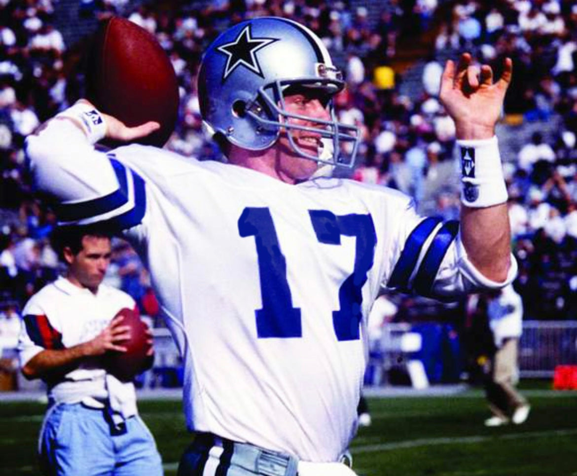 Jason Garrett Dallas Cowboys 1994 Official NFL Jersey white Mitchell & Ness