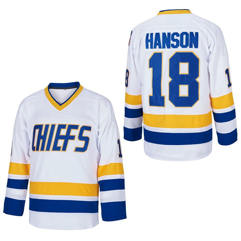 Jeff Hanson Charlestown Chiefs Slapshot 1977 Movie white