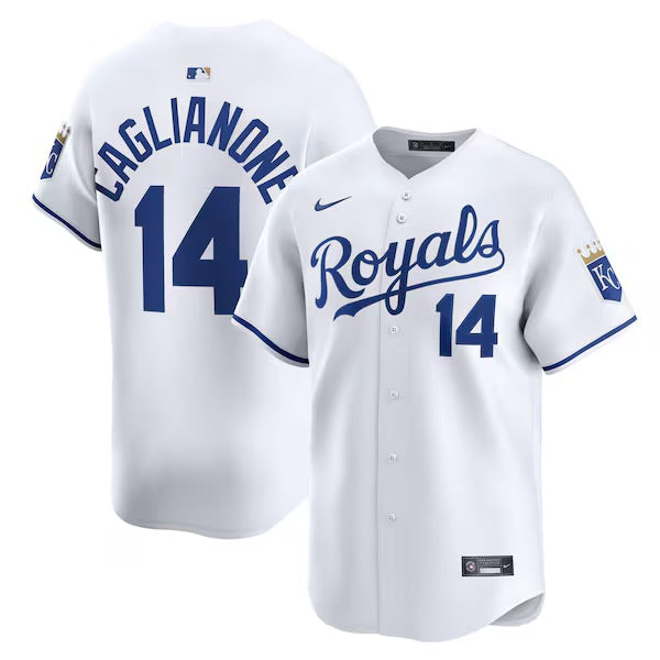 Jac Caglianone YOUTH KIDS Kansas City Royals Official MLB Nike Jersey white