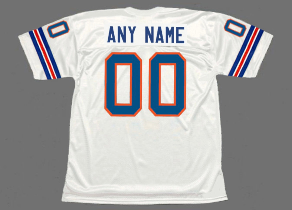 Any name & Number customized Denver Broncos NFL Mitchell & Ness Jersey white