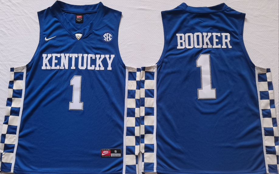 Devin Booker University of Kentucky Jersey Nike blue