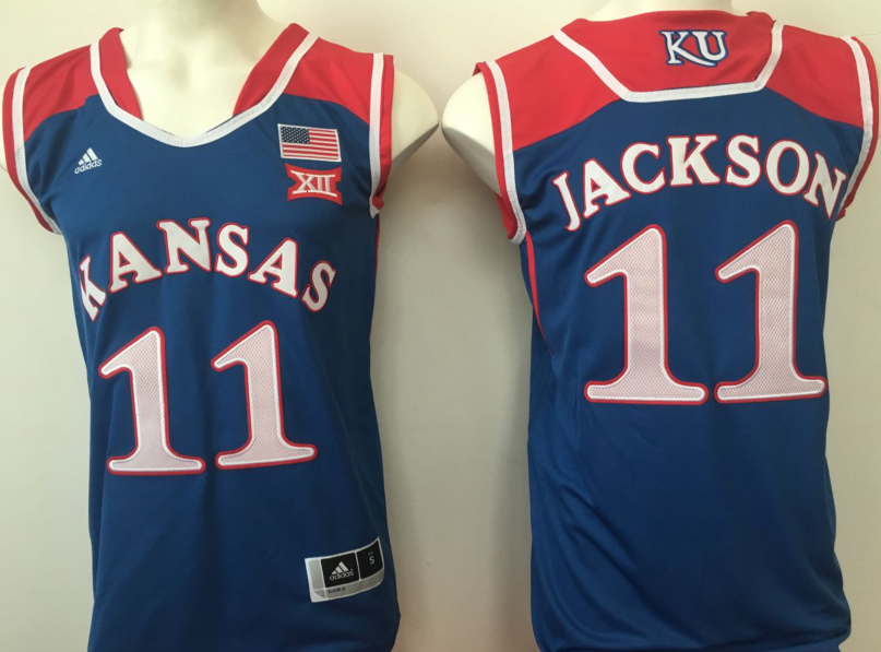 Elmarko Jackson Kansas Jayhawks Adidas jersey