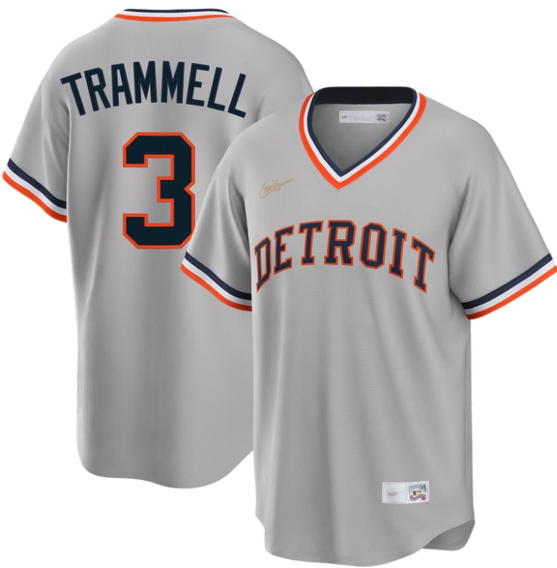 Alan Trammell Detroit Tigers YOUTH KIDS Official MLB Nike Jersey