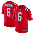 Christian Gonzalez New England Patriots NFL Official NIKE Rookie #6 Jersey