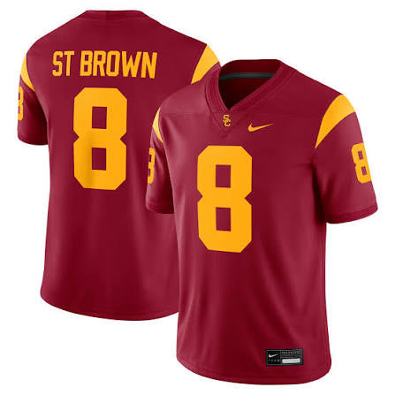 Amon-Ra ST Brown USC Trojans Official NCAA Nike Jersey