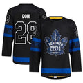 Tie Domi Toronto Maple Leafs Customized Official NHL Adidas Jersey black