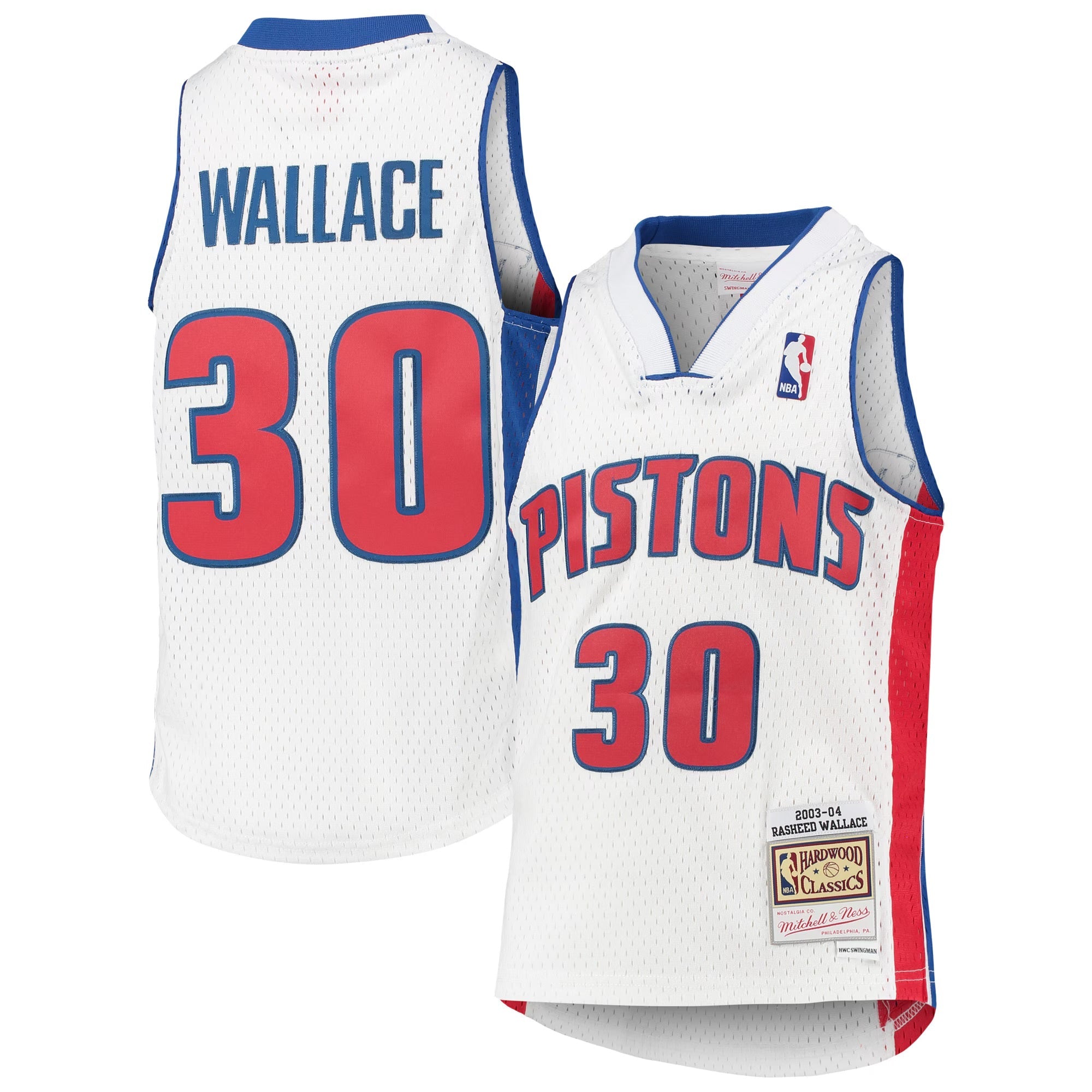 Rasheed Wallace Detroit Pistons Official NBA Mitchell & Ness Jersey
