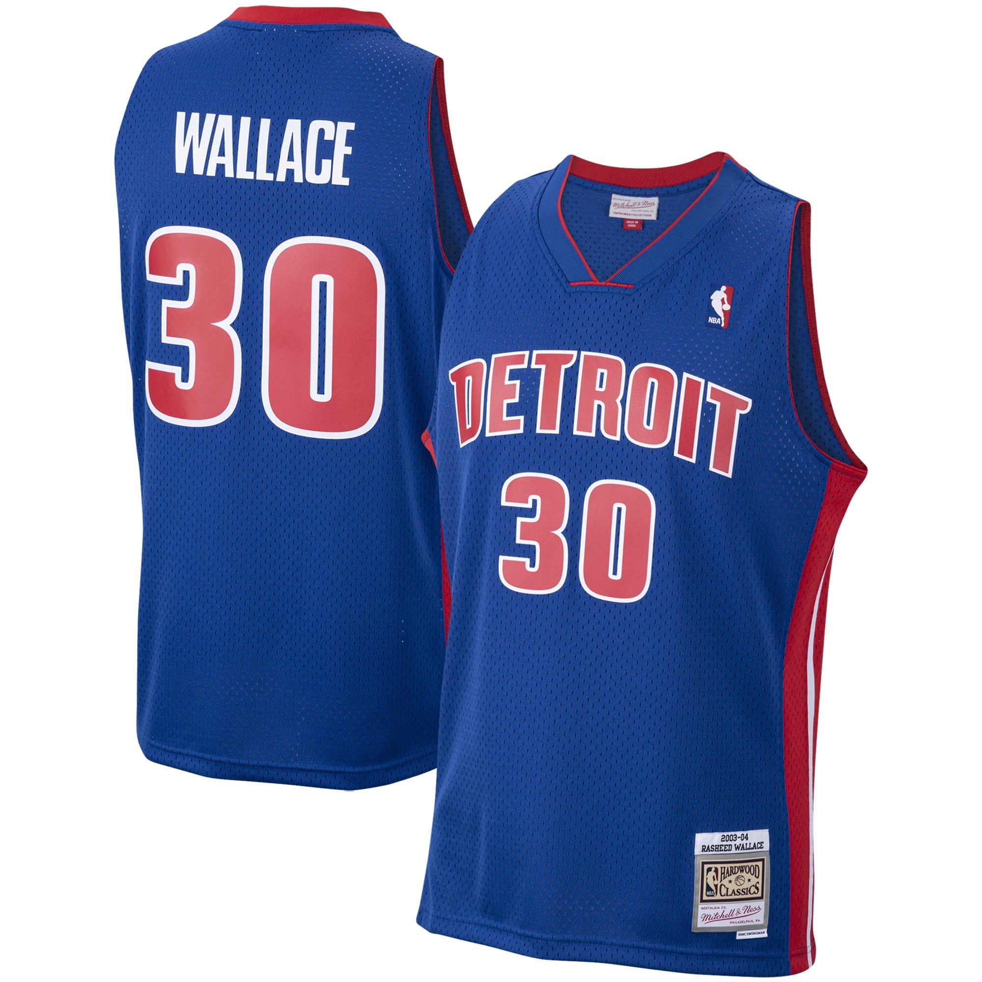 Rasheed Wallace Detroit Pistons Official NBA Mitchell & Ness Jersey