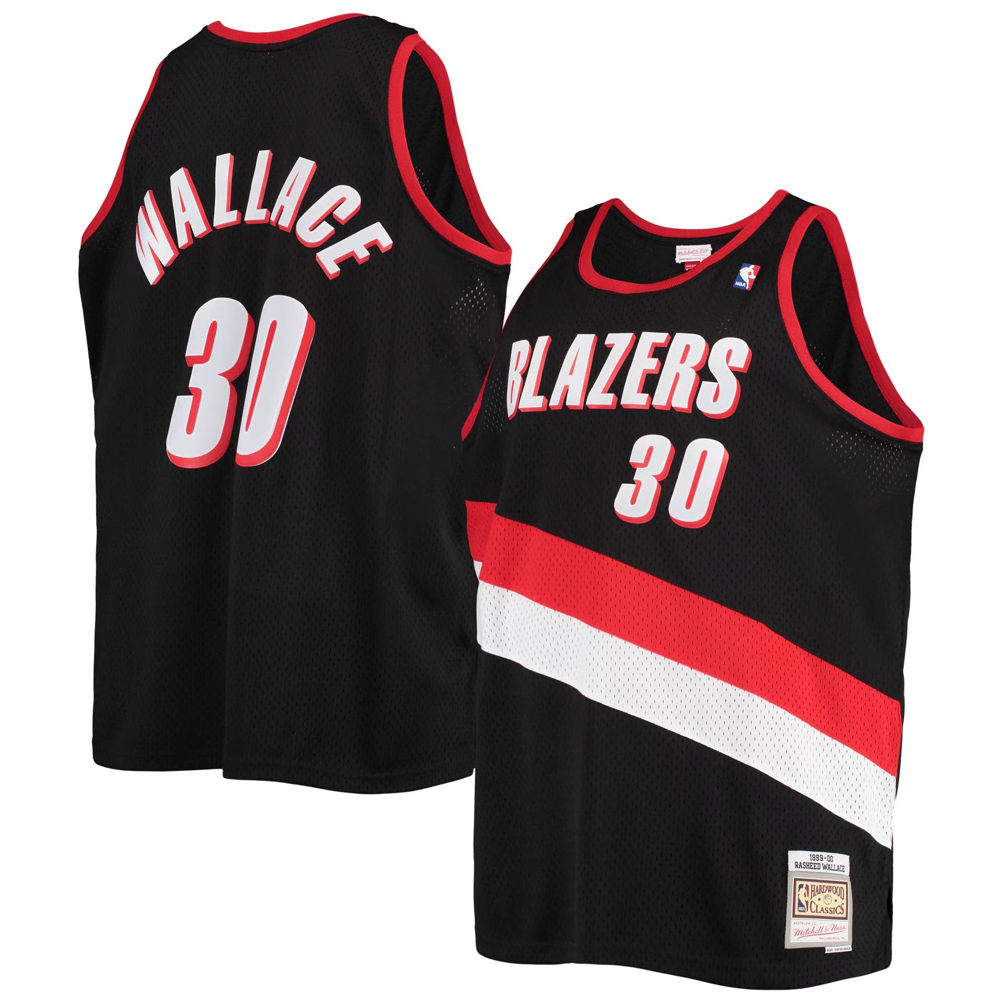 Rasheed Wallace Portland Trailblazers Official NBA Mitchell & Ness Jersey