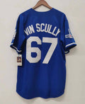 Vin Scully Los Angeles Dodgers Official MLB Jersey Mitchell & Ness blue