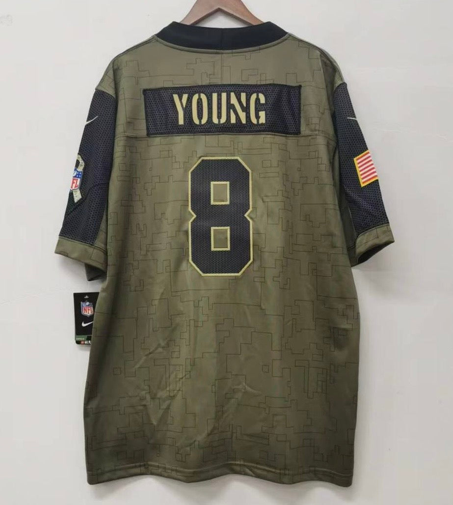 Steve Young San Francisco 49ers military salute to service Jersey Nike