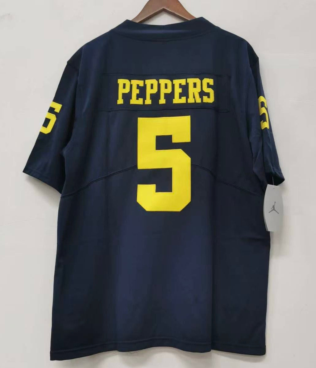 Jabrill Peppers Michigan Wolverines Official NCAA Jersey blue
