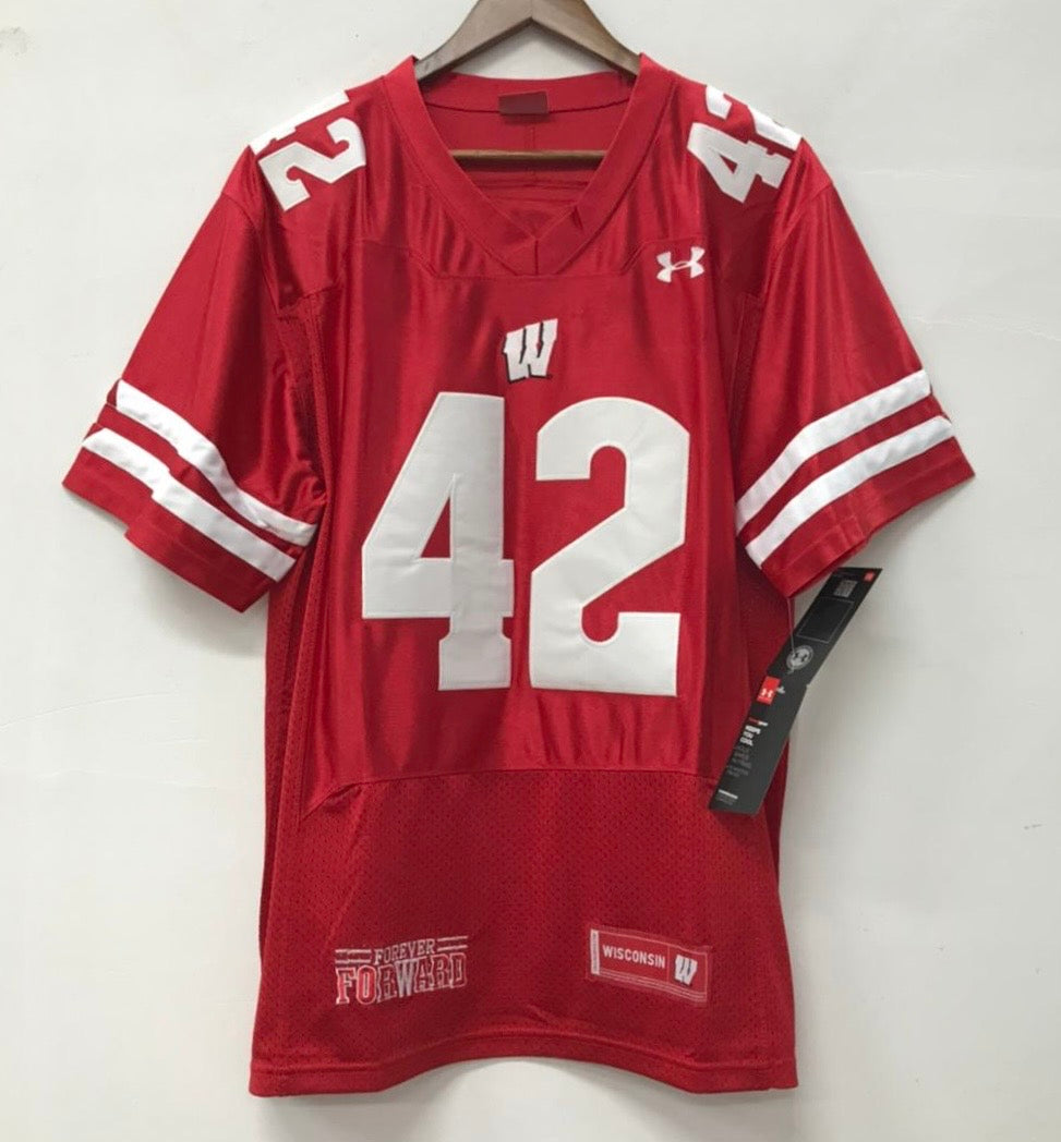 T.J. Watt #42 Wisconsin Badgers Official NCAA Under Armour Jersey
