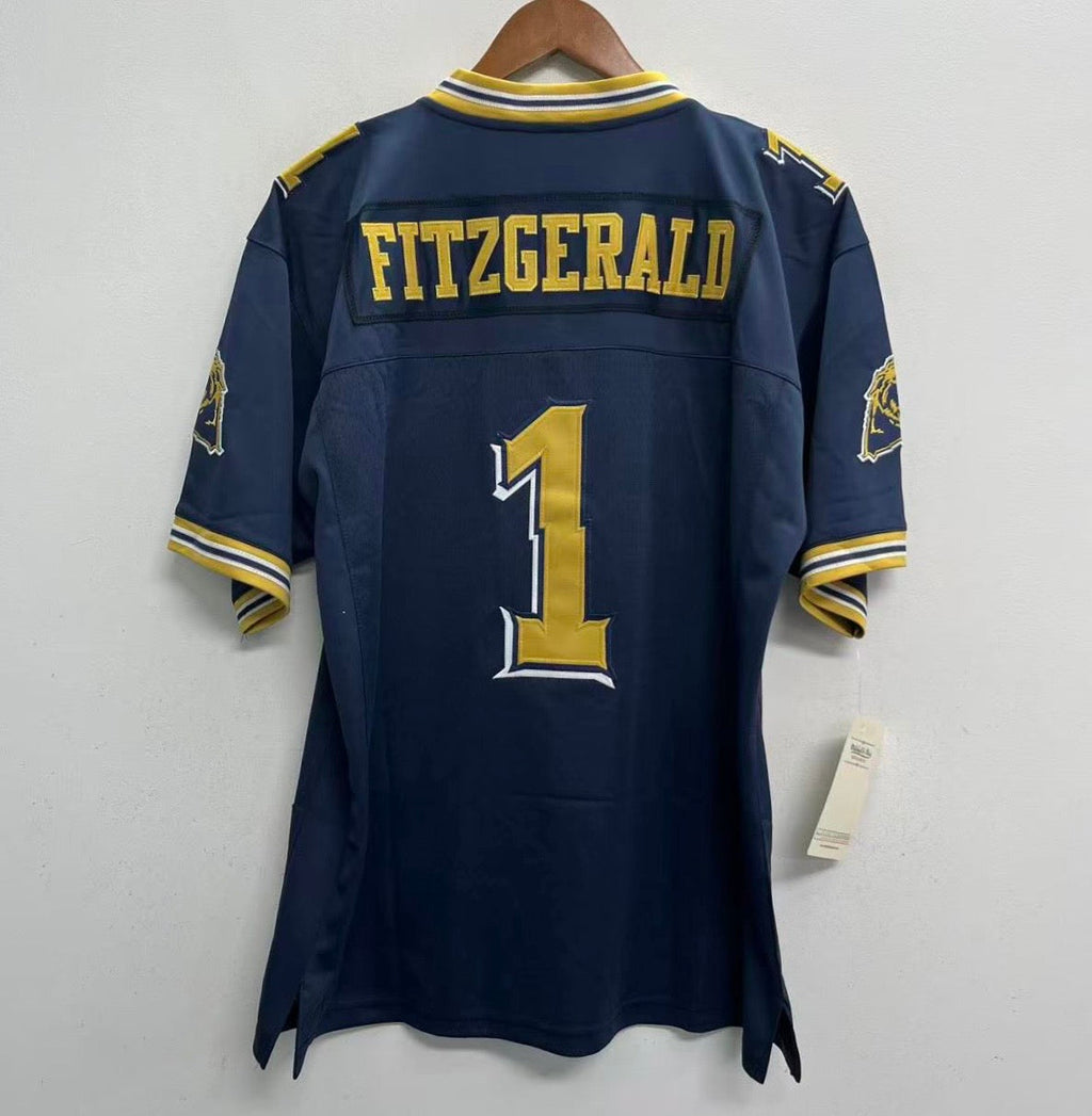 Larry Fitzgerald University of Pittsburgh Pitt. Panthers jersey College Vault Mitchell & Ness