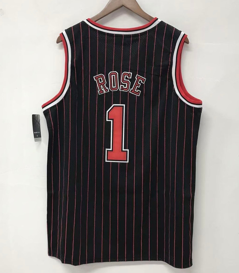 Derrick Rose Chicago Bulls Official NBA Adidas Jersey pinstripes