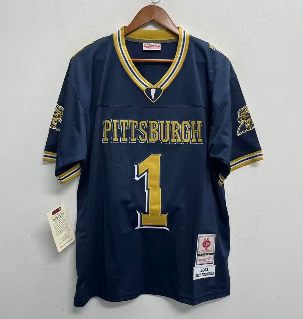 Larry Fitzgerald University of Pittsburgh Pitt. Panthers jersey College Vault Mitchell & Ness