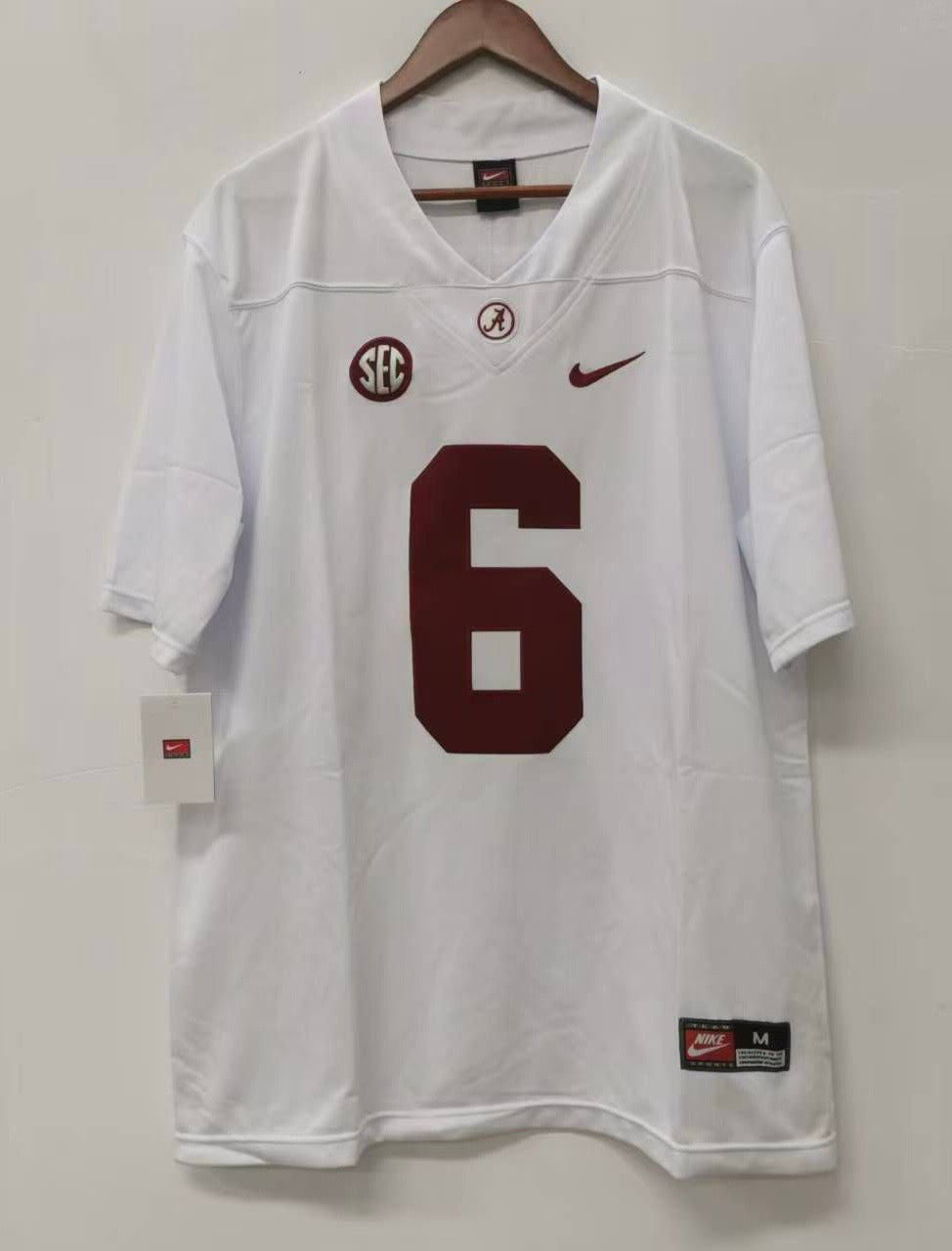 DeVonta Smith Alabama Crimson Tide Official NCAA Nike Jersey white