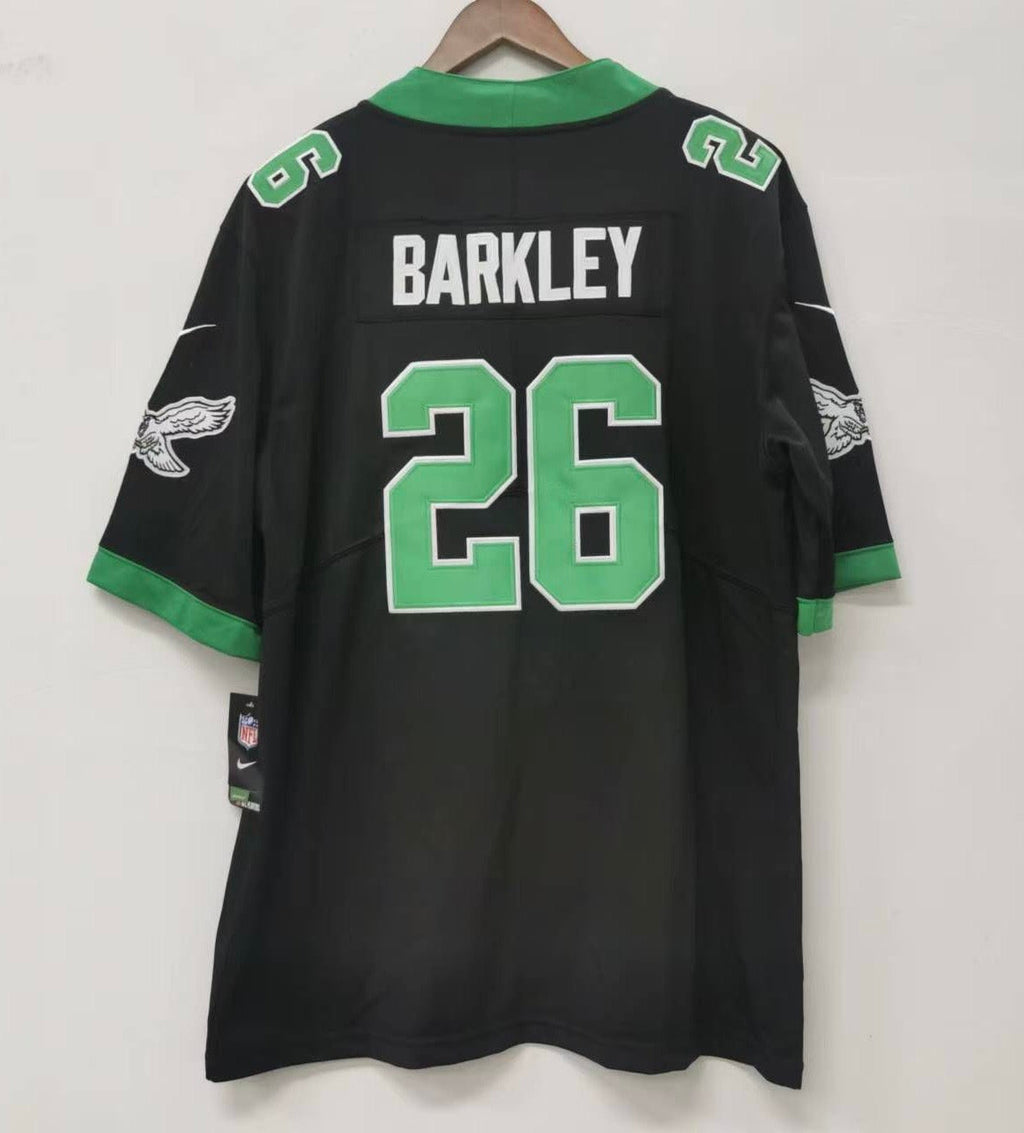 Saquon Barkley Philadelphia Eagles Jersey black throwback Nike
