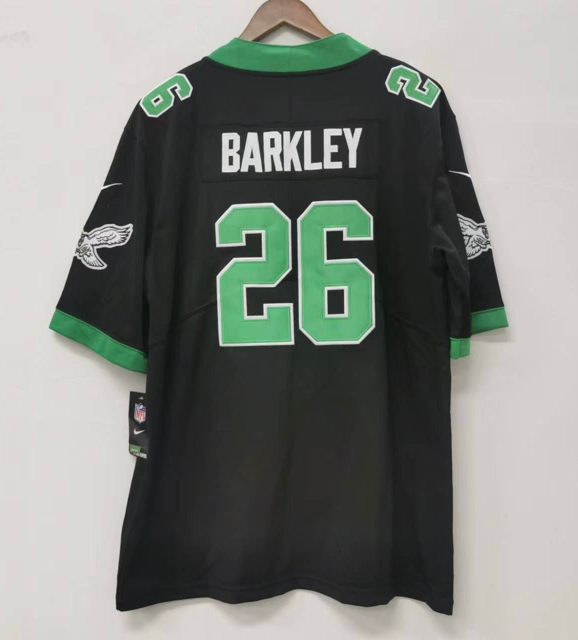 Saquon Barkley Philadelphia Eagles Jersey black throwback Nike