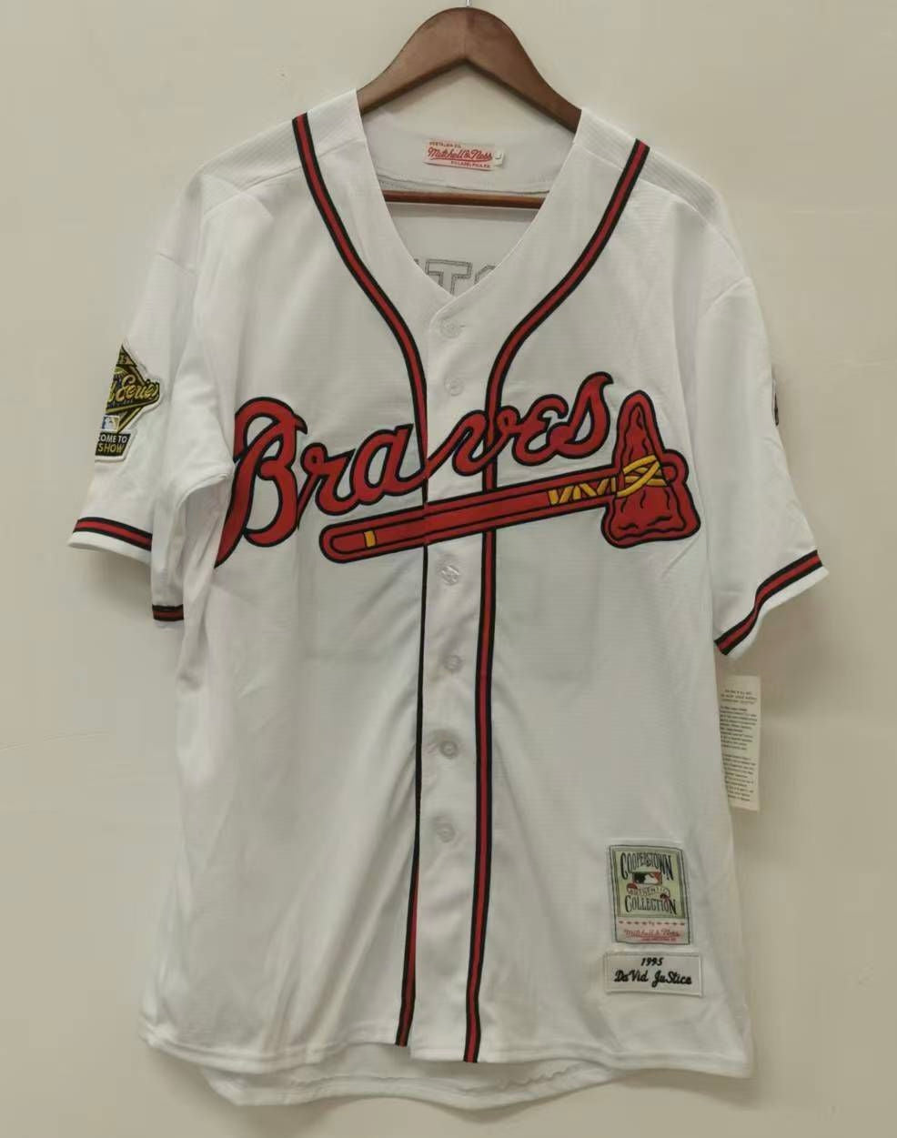 David Justice 1995 Atlanta Braves Mitchell & Ness Jersey
