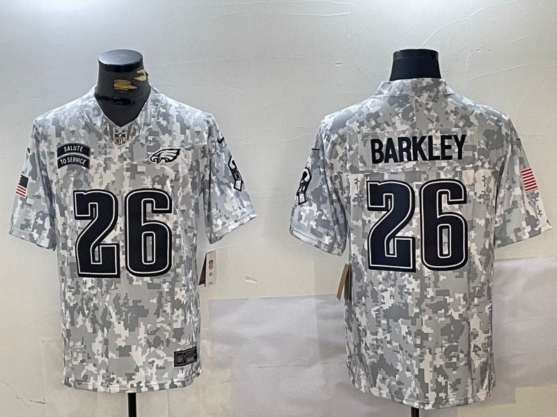 Saquon Barkley Philadelphia Eagles Nike NFL Salute to Service Jersey