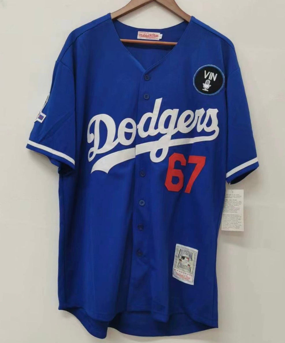 Vin Scully Los Angeles Dodgers Official MLB Jersey Mitchell & Ness blue