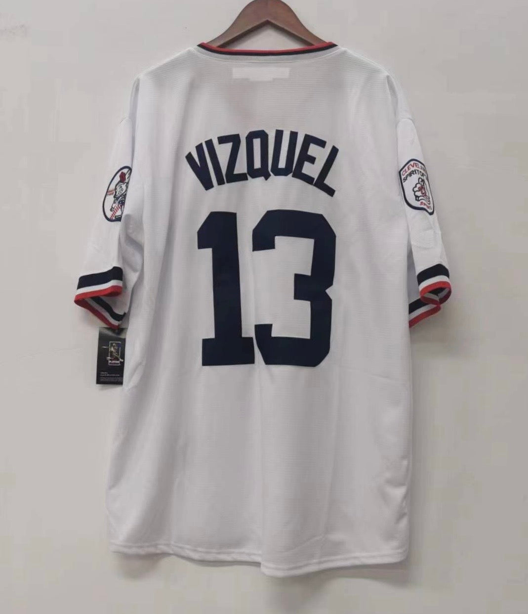 Omar Vizquel Cleveland Indians Official MLB Jersey Majestic
